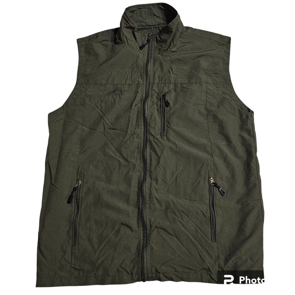 Sangshijie Outdoor Classic 1902 Fishing Vest‎ Mesh Lining Green Photography